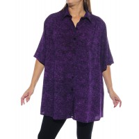 Women's Plus Size Tunic - Prism Purple